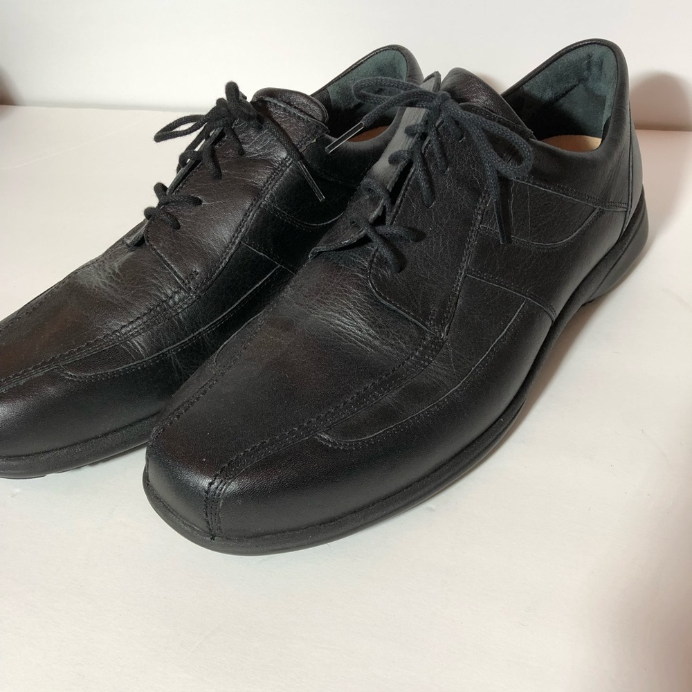 Hartjes Black Lace Up Dress Shoes